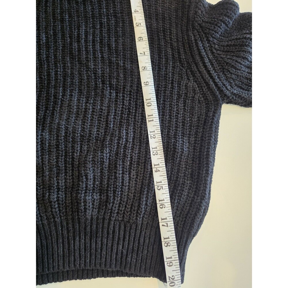 Wilfred Aritzia Black Essential Chenille Knit Pullover Sweater Size XS Holiday - Picture 9 of 10